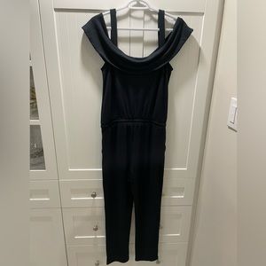 Paige off shoulder jumpsuit black